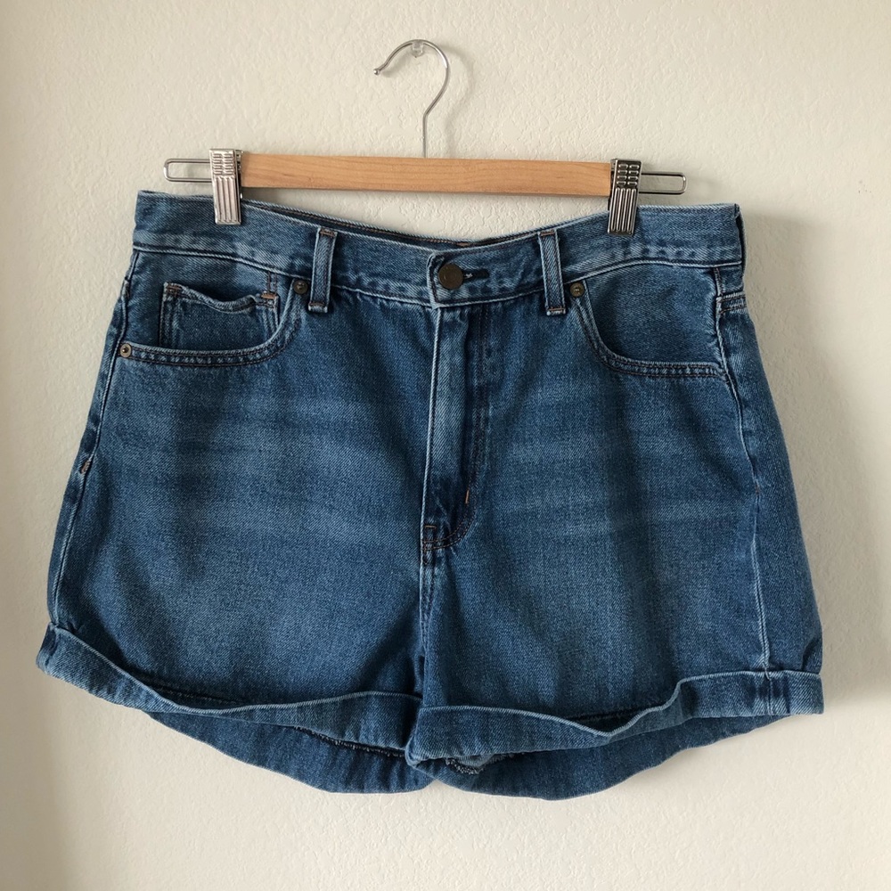 American Eagle Mom Short jean shorts blue size 12